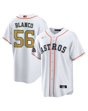 Ronel Blanco 56 Houston Astros 2023 Men Jersey - White/Gold