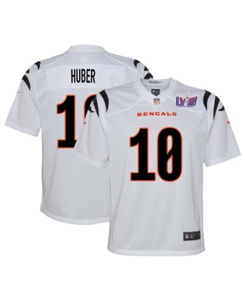 Kevin Huber 10 Cincinnati Bengals Super Bowl LVIII YOUTH Away Limited Jersey - White