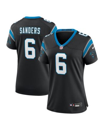 Miles Sanders 6 Carolina Panthers Women's Team Game Jersey - Black