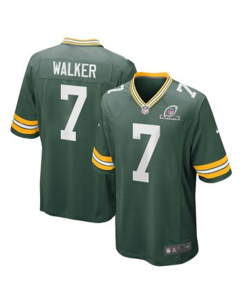 Quay Walker 7 Green Bay Packers 2023 Playoffs Patch Game Men Jersey - Green