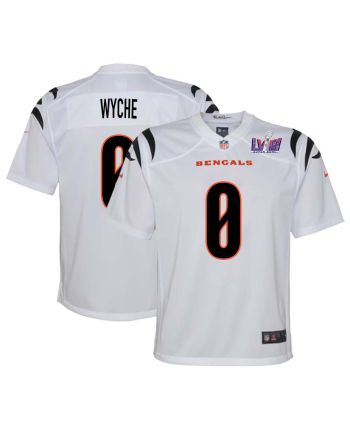 Sam Wyche 0 Cincinnati Bengals Super Bowl LVIII YOUTH Away Limited Jersey - White