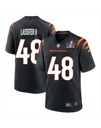 Kwamie Lassiter II 48 Cincinnati Bengals Super Bowl LVIII Men Home Limited Jersey - Black