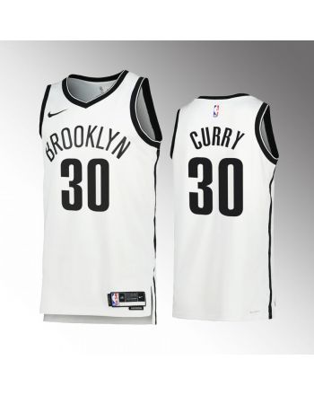 Seth Curry 30 2022-23 Brooklyn Nets White Association Edition Jersey Swingman