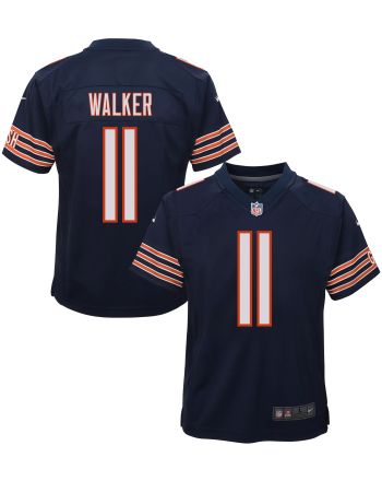 P.J. Walker 11 Chicago Bears Youth Game Jersey - Navy