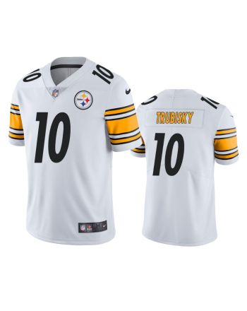 Pittsburgh Steelers Mitchell Trubisky 10 White Vapor Limited Jersey