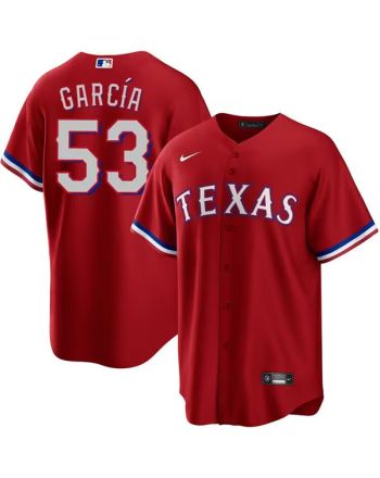 Adolis Garcia 53 Texas Rangers 2023 Alternate Cool Base Game Jersey - Red