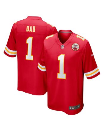 Number 1 Dad Kansas City Chiefs Game Men Jersey - Red