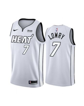 Miami Heat Kyle Lowry White Hot 2022 Playoffs 7 Jersey