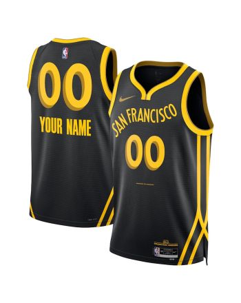 Golden State Warriors 2023/24 City Edition Swingman Custom Jersey - Black