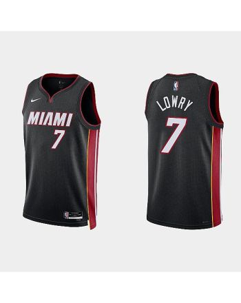 Miami Heat 7 Kyle Lowry 2022-23 Icon Edition Black Men Jersey