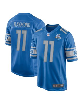 Kalif Raymond 11 Detroit Lions 2023 Playoffs Patch Game Men Jersey - Blue