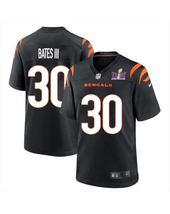 Jessie Bates III 30 Cincinnati Bengals Super Bowl LVIII Men Home Limited Jersey - Black