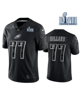 Andre Dillard 77 Philadelphia Eagles Super Bowl LVII Reflective Limited Jersey