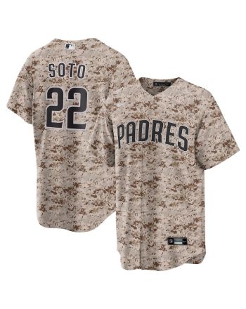 Juan Soto 22 San Diego Padres USMC Alternate Men Jersey - Camo