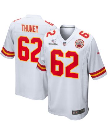 Joe Thuney 62 Kansas City Chiefs 2024 Divisional Patch Game Men Jersey - White