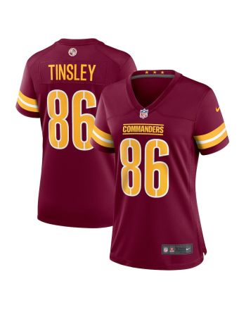 Mitchell Tinsley 86 Washington Commanders Women Team Game Jersey - Burgundy