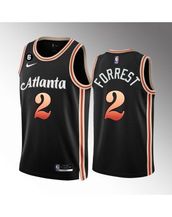 Atlanta Hawks Trent Forrest 2 2022-23 City Edition Black Jersey Swingman