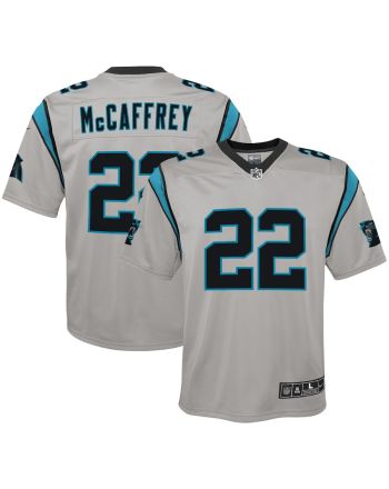 Christian McCaffrey 22 Carolina Panthers Youth Inverted Team Game Jersey - Silver