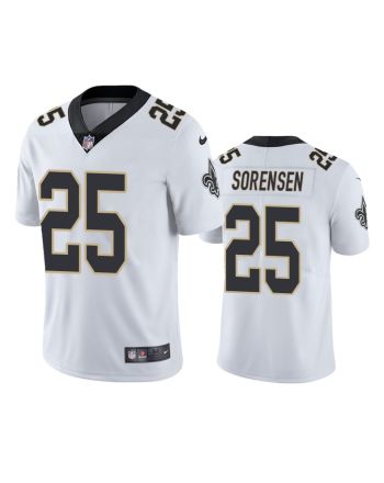 Men's JerseyNew Orleans Saints Daniel Sorensen 25 White Vapor Limited Jersey