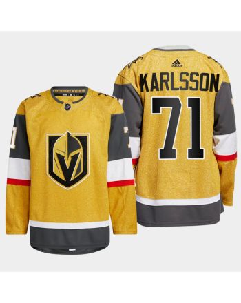 William Karlsson 71 Vegas Golden Knights Gold Jersey 2023 Home