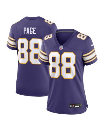 Alan Page 88 Minnesota Vikings Women's Classic Retired Jersey - Purple