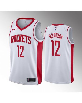 Trevor Hudgins 12 Houston Rockets White Jersey 2022-23 Association Edition Swingman