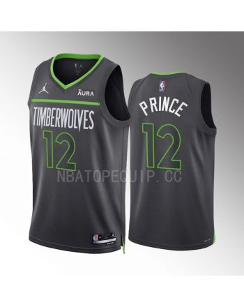 Minnesota Timberwolves Taurean Prince 12 2022-23 Statement Edition Anthracite Men Jersey Swingman