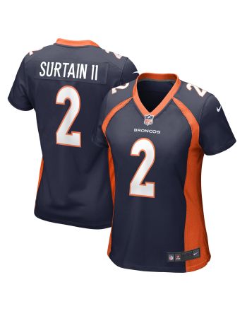 Patrick Surtain II 2 Denver Broncos Women's Home Game Jersey - Navy