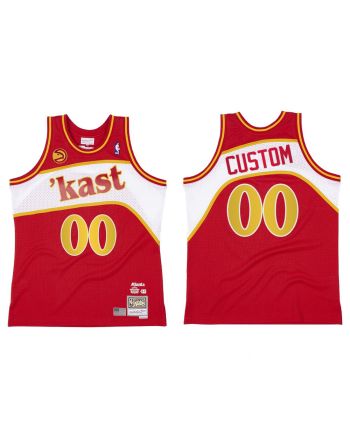 Atlanta Hawks BR Remix Kast Custom 00 Red Jersey