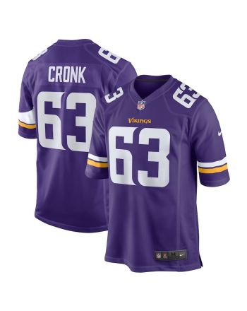 Coy Cronk 63 Minnesota Vikings Team Game Men Jersey - Purple