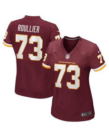 Chase Roullier 73 Washington Commanders Football Team Women Game Jersey - Burgundy