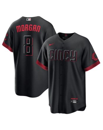 Joe Morgan 8 Cincinnati Reds 2023 City Connect Men Jersey - Black