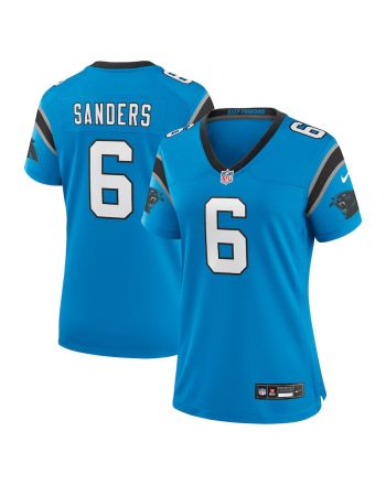 Miles Sanders 6 Carolina Panthers Women's Team Game Jersey - Blue