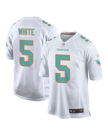 Mike White 5 Miami Dolphins Men Game Jersey - White