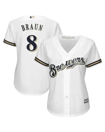 Ryan Braun Milwaukee Brewers Women's Alternate Cool Base Player Jersey - White