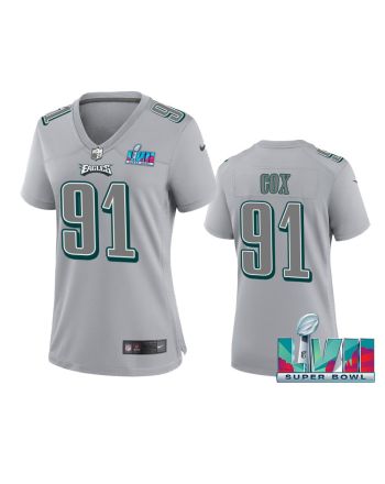 Fletcher Cox 91 Philadelphia Eagles Super Bowl LVII Game Jersey - Women Gray