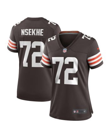 Ty Nsekhe 72 Cleveland Browns Women Game Jersey - Brown