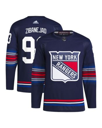 Mika Zibanejad 93 New York Rangers Alternate Primegreen Men Jersey - Navy