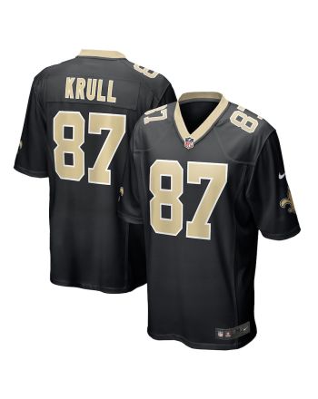 Lucas Krull New Orleans Saints Game Player Jersey - Black