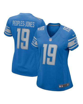 Donovan Peoples-Jones 19 Detroit Lions Game Women Jersey - Blue