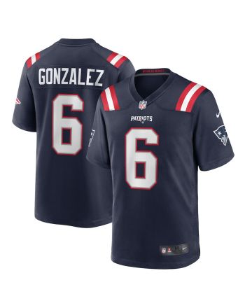 Christian Gonzalez 6 New England Patriots Game Men Jersey - Navy