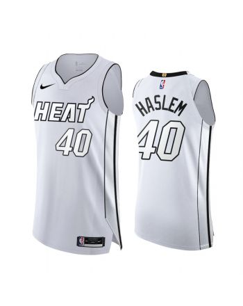 Udonis Haslem White Hot 40 Miami Heat 2022 Playoffs Jersey