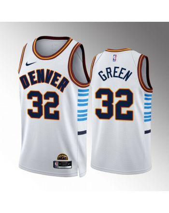 Jeff Green 32 2022-23 Denver Nuggets White City Edition Jersey Swingman