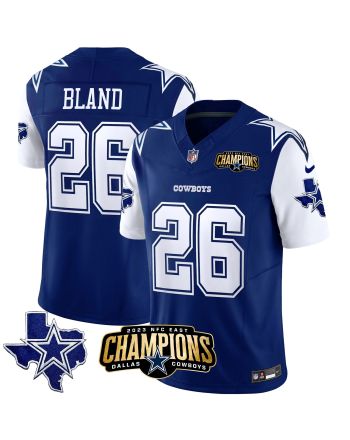 DaRon Bland 26 Dallas Cowboys 2023 NFC East Champions Patch Game Men Jersey - Royal