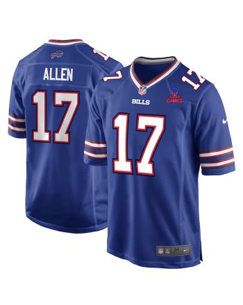 Josh Allen 17 Buffalo Bills 2024 Pro Bowl Patch Game Men Jersey - Royal