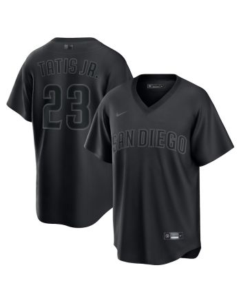 Fernando Tatis Jr. 23 San Diego Padres Pitch Black Fashion Player Jersey - Black