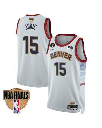 Nikola Jokic 15 Denver Nuggets Final Champions 2023 Swingman YOUTH Jersey - White