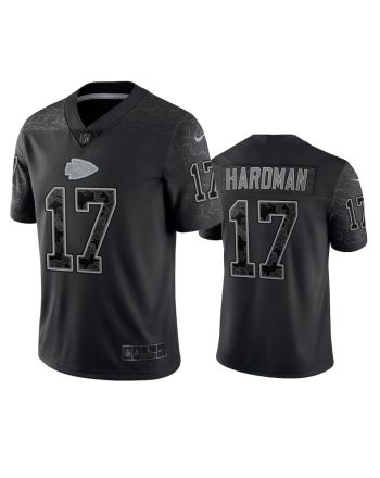 Mecole Hardman 17 Kansas City Chiefs Black Reflective Limited Jersey - Men