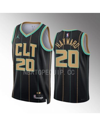 Charlotte Hornets Gordon Hayward 20 2022-23 City Edition Black Jersey Swingman