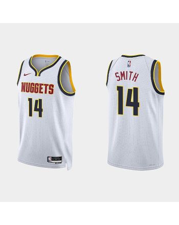 Denver Nuggets Ish Smith 14 2022-23 Association Edition White Men Jersey Swingman